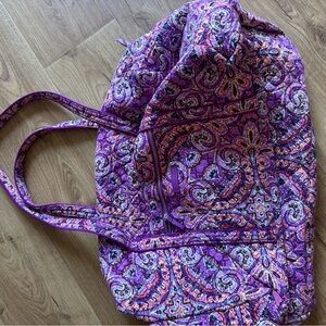 Vera Bradley Purple and Orange Paisley Tote